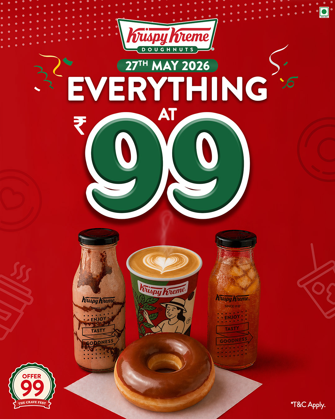 Krispy Kreme One Day ₹99 Offer